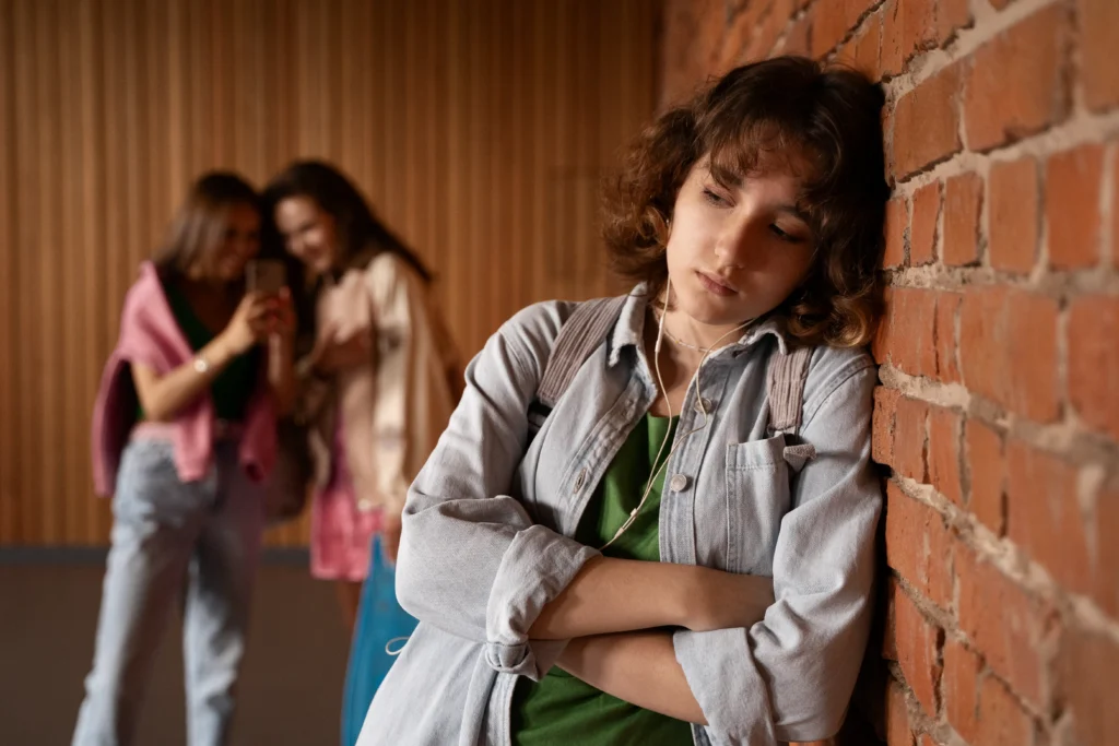 Family Counselling in Gurgaon 22 front view sad girl being bullied school 1