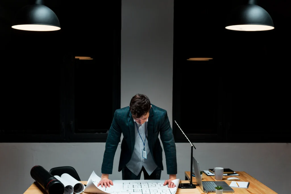 Self-Improvement Counselling in Gurgaon 21 front view young male tired working night