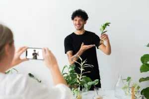 small business live stream plant shop
