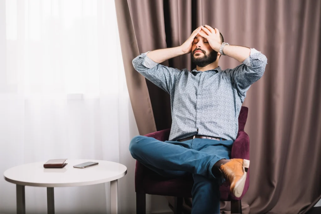 Anxiety Counseling in Gurgaon 20 tired man having headache 1