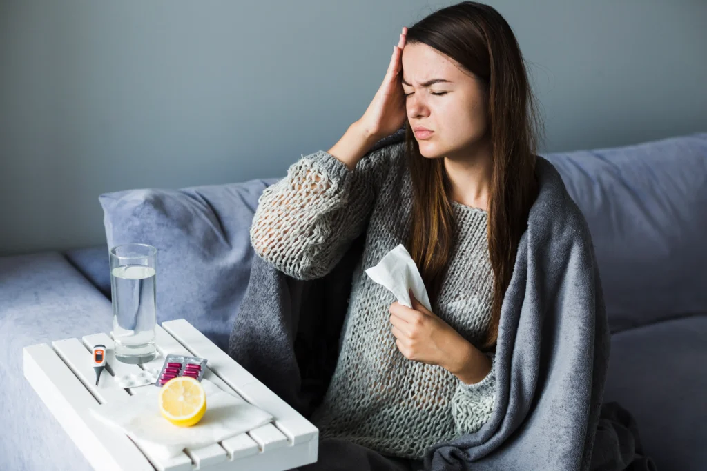 woman suffering from pain