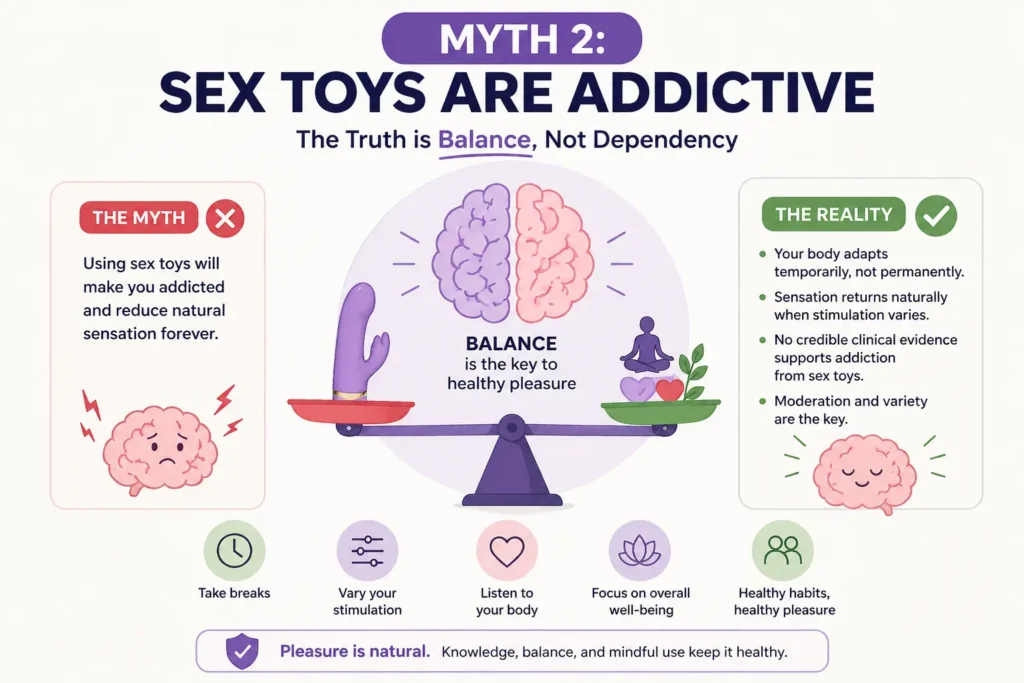 Understanding balance and myths about addiction related to personal wellness products
