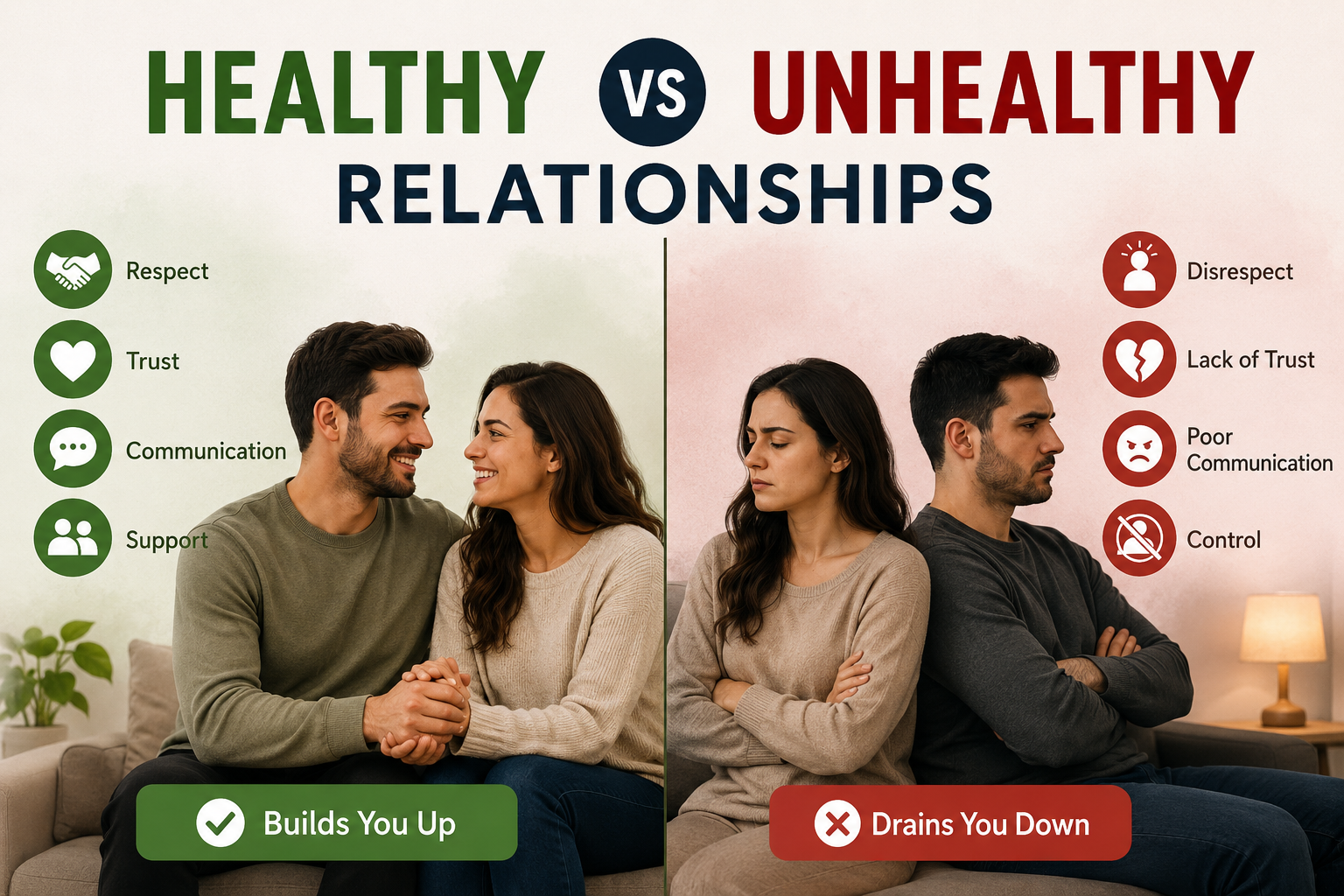 Healthy vs Unhealthy Relationships