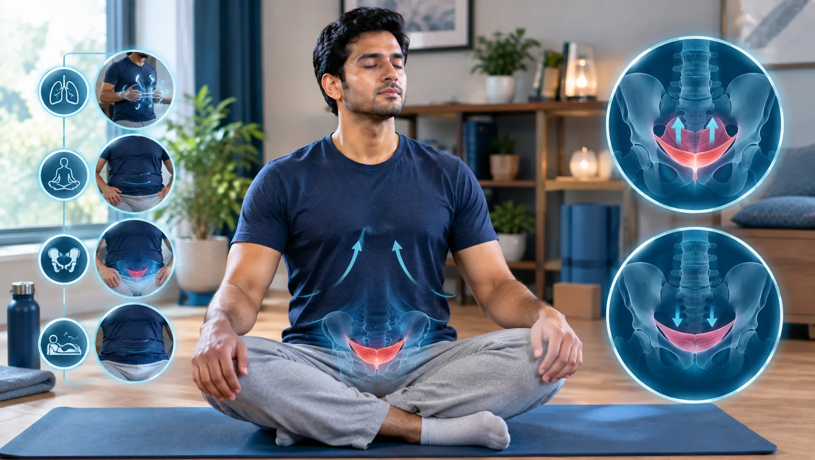 Pelvic floor control and relaxation for better ejaculation awareness and control