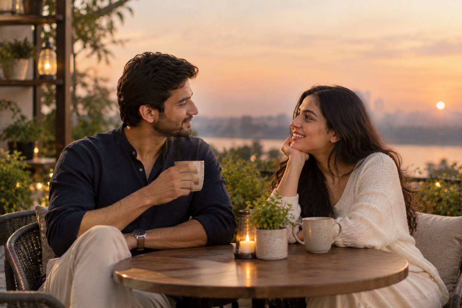 Married couple reconnecting through quality time and emotional closeness
